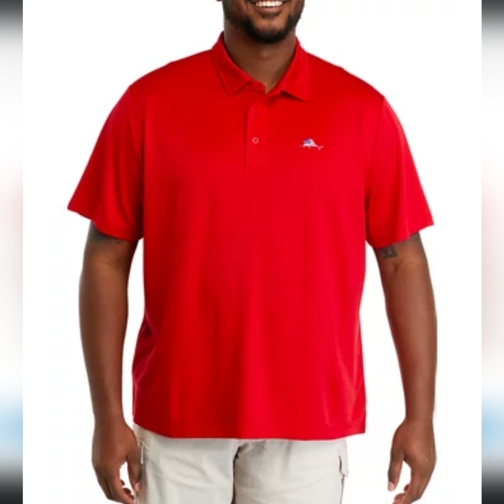 Ocean & Coast Reddish Orange Moisture Wicking Polo Shirt Size Men's XL